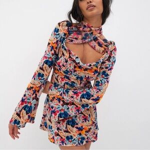 For Love & Lemons Blake Mini‎ Floral Dress